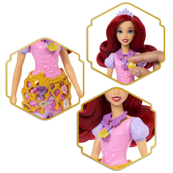 Disney Prinsesse Ariel Hjerte-stav med dukke og tilbehør Multifärg