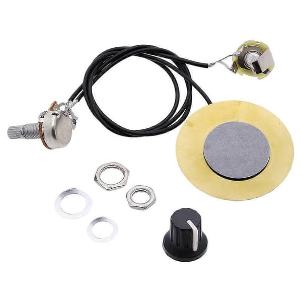 6,35 mm Piezo-pickup-transducer för akustisk gitarr, fiol, ukulele, banjo, mandolin och cigar box-gitarr