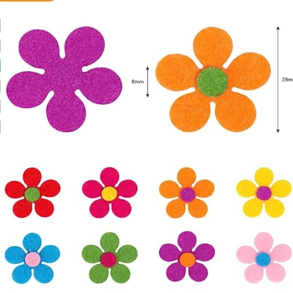 Filtblomster Stoff Blomsterdekorasjoner