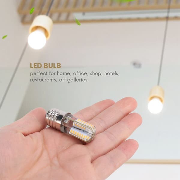 E17 Base 5W 64 LEDs LED Bulb 3014 SMD Warm White AC 110V-220V
