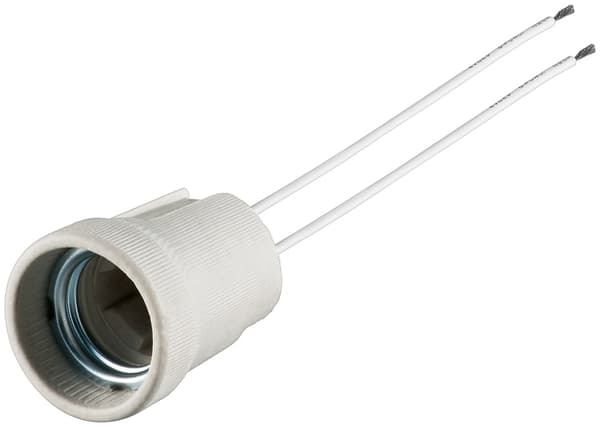E27-lampunpidike kaksoisraolla Vit Keramiska