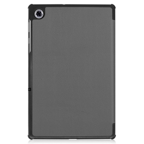 Lenovo Tab M10 FHD Plus Holdbart Tri-Fold Læder Cover - Grå Sølvgrå