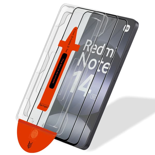 2-pack Xiaomi Redmi Note 14 5G Screen Protector - Tempered Glass | [Automatic Installation] - Bubble-Free[LD]