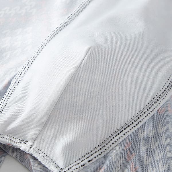 6-pak underbukser til mænd, trykte tal- og bogstavmønstre, lav talje, polyester, L 6 PCS L
