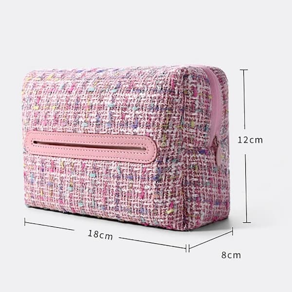Bil Tissue Box Tissue Förvaringsfodral SVART SVART
