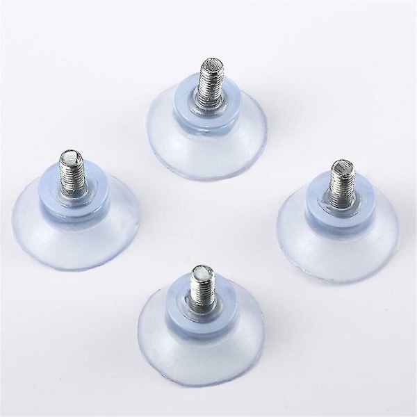 M6 * skruvlängd 14 * basbredd 35 PVC transparent sugpropp