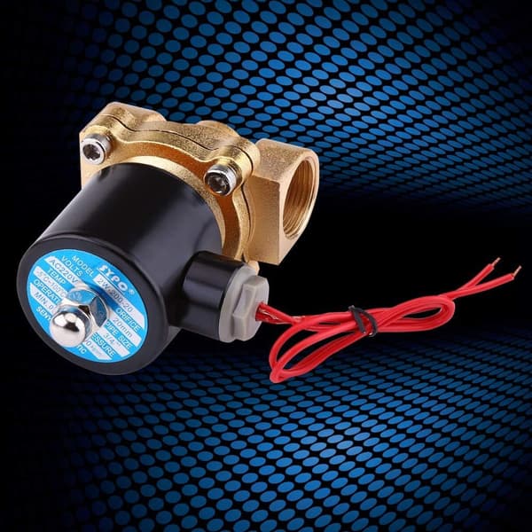 Elektrisk magnetventil 3/4 tomme AC 220V NC zinklegering til vand, luft og gas