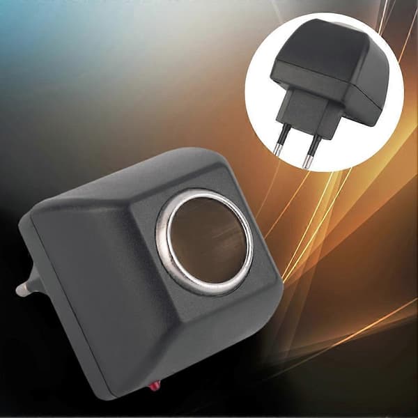 Bilstrømomformer EU-stik 220V AC til 12V DC Adapter 6W 650mA