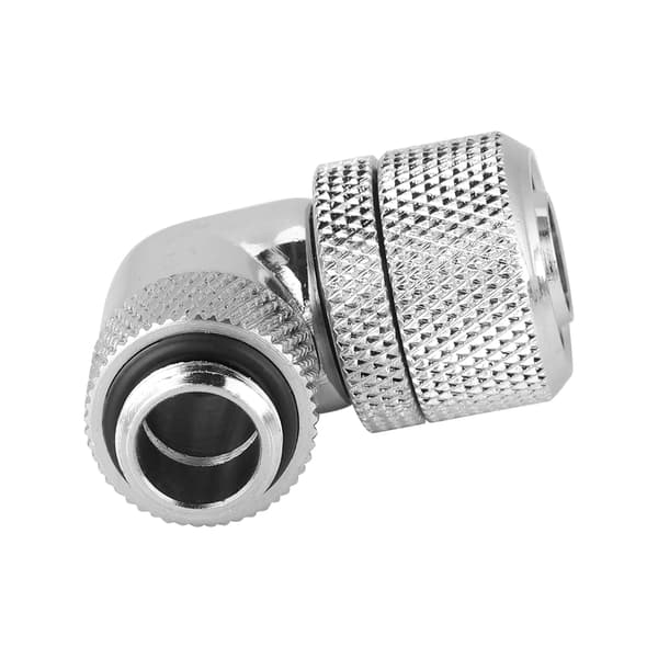Thick Tube 90° Right Angle Elbow for G1/4 Threaded Water Cooling (Silver)