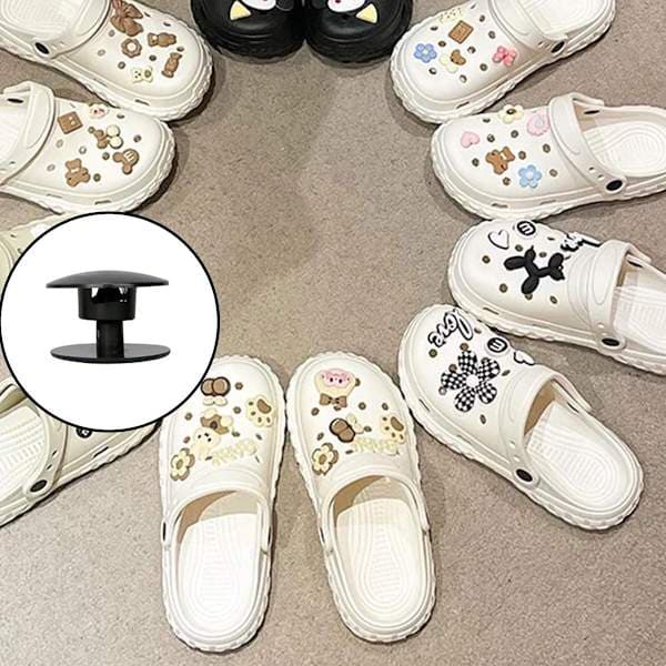 Croc Clog Skoreparationsdelar, 20 nitar, svart