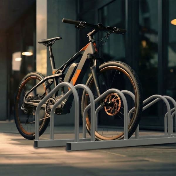 Cykelstativ, gulv- eller vægmontering, stål, op til 65 mm dæk