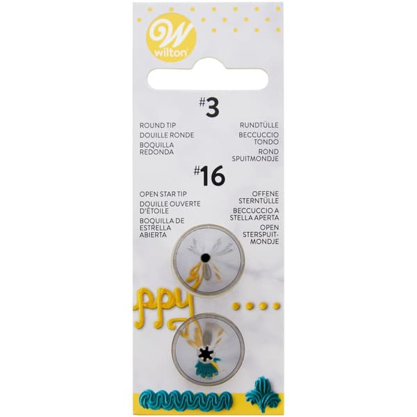 Wilton Dekoreringstipssett #003, #016 Vit white