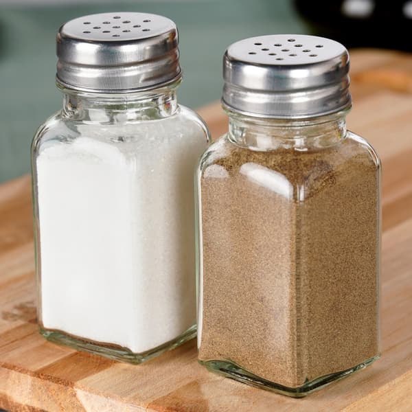 Salt- og peberbøsser i glas 80 ml 2 stk.