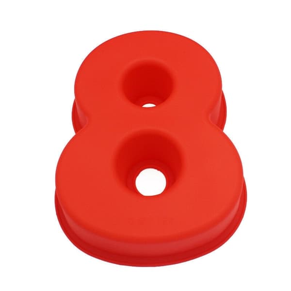 Numero 8 Numerokakku Numeromuotti Röd red
