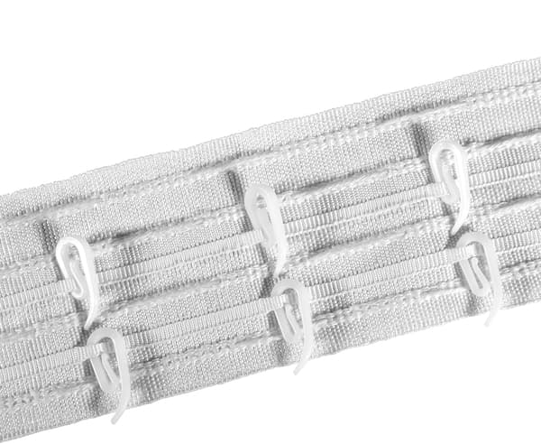 Vita Plastgardinkrokar, 100-pack, 2,8x1,2cm, Gardinfäste