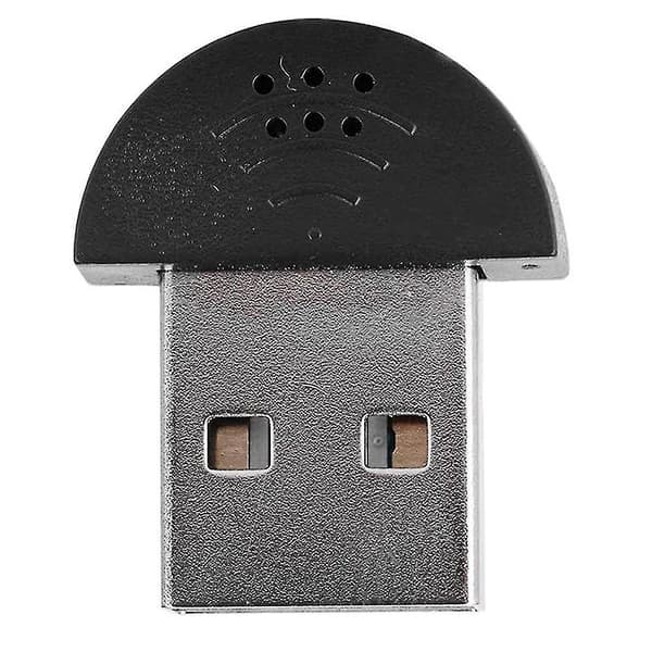 Mini USB-mikrofon for bærbar PC/datamaskin - perfekt for Skype og stemmegjenkjenning