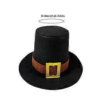 Mode Høj Hat Blød Hat med Spænde til de Fleste Aldre Bredskygget Fedora Hat Sofistikeret Panama Hat Tryllekunstner Hat Sort (Sort)