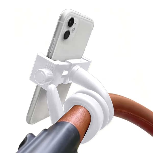Universell babycall-holder fleksibel silikon hvit 30 cm