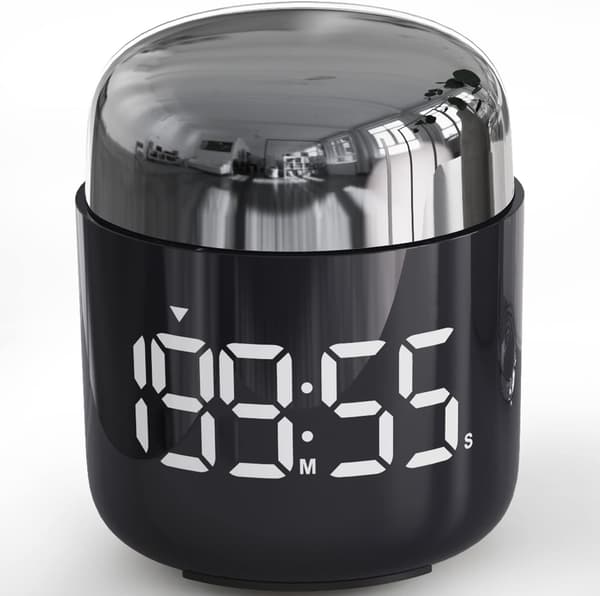 Digital Kitchen Timer, Countdown Timer with Large LED Display Volume Adjustment, Timer for Cooking