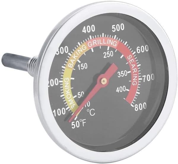 BBQ Termometer - 50~800℉ Temperaturmåler i Rustfrit Stål