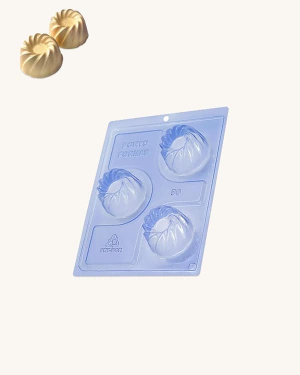 Pralineform Chokoladeform - Porto Formas 89 - Special 3-dels form Transparent transparent