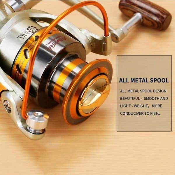 Fiskrulle - EF4000 - Metallspole - Fällbar vänster/höger arm - 5.2:1 Utväxling