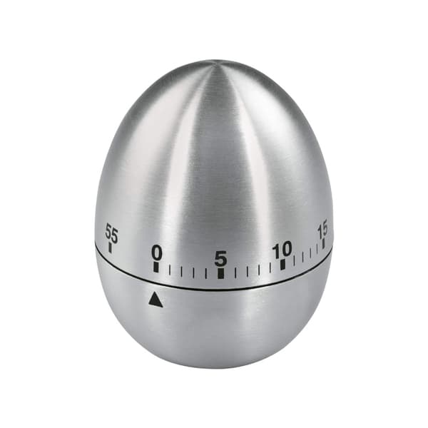 Eggtimer i rustfritt stål Silver Analog