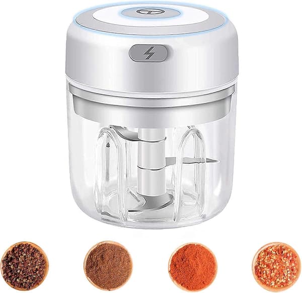Elektrisk Mini Foodprocessor, Elektrisk Hvidløgshakker, Mini Foodprocessor, Elektrisk Grøntsagshakker (250ML)