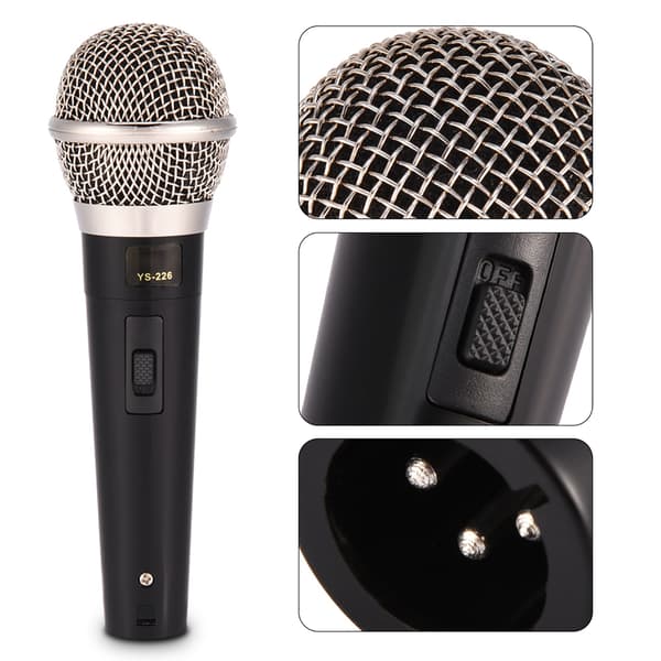 Professionel håndholdt kablet dynamisk mikrofon til klar karaoke- og sangpræstation