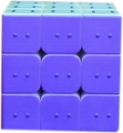 Braille-fingeraftryks-terning, blind person, teksturer, puslespil