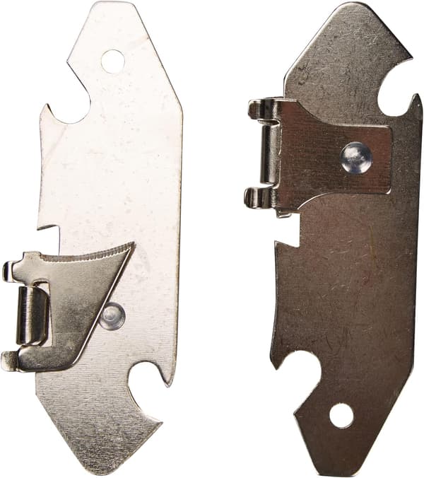 Boksåpner 2 stk, RUSTFRITT STÅL, Sølv, 9 x 1 x 3 cm