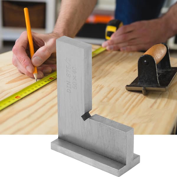 High Precision Carbon Steel 90 Degree Square with Seats Tool for Engineers #1