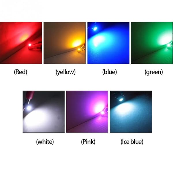 LED-lampe Diode Neo Wedge T3 Blå 5-pak Blå Blå one size
