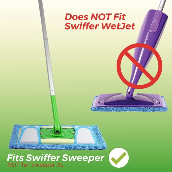 Gjenbrukbar mikrofibermopp-refill for Swiffer Sweeper Mop 12,5''