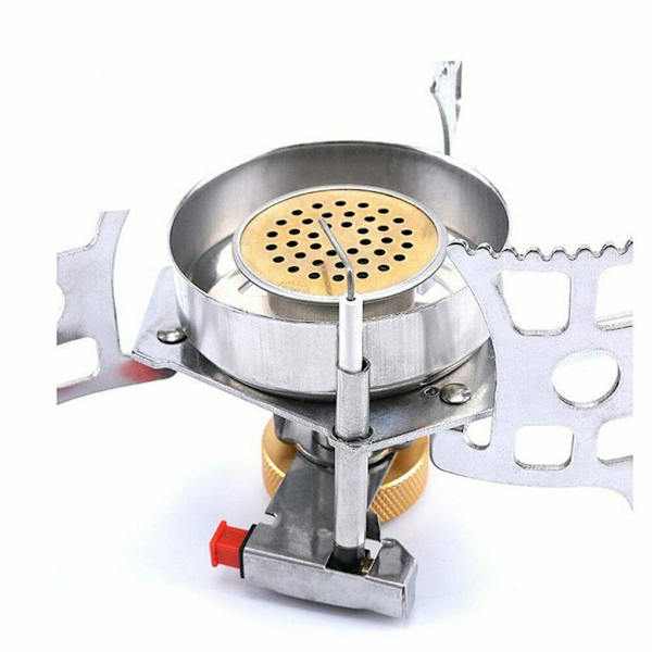 Foldable Windproof Camping Gas Stove with Piezo Ignition