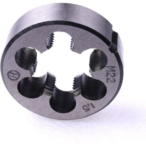 Metrisk gevindbakke M22 x 1,5 mm, lige, 1 stk.