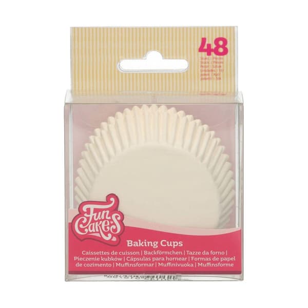 Muffinsformar vita 48st - Funcakes Rosa pink