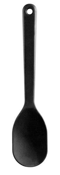 Slikkepot ske silikone Sort 27 cm Svart black