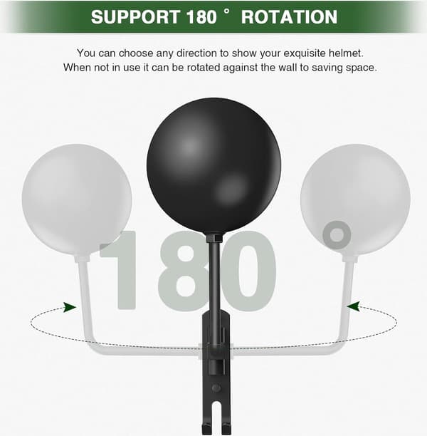 Helmet Holder Wall Mount Hanging System - Hat Holder - Display Holder