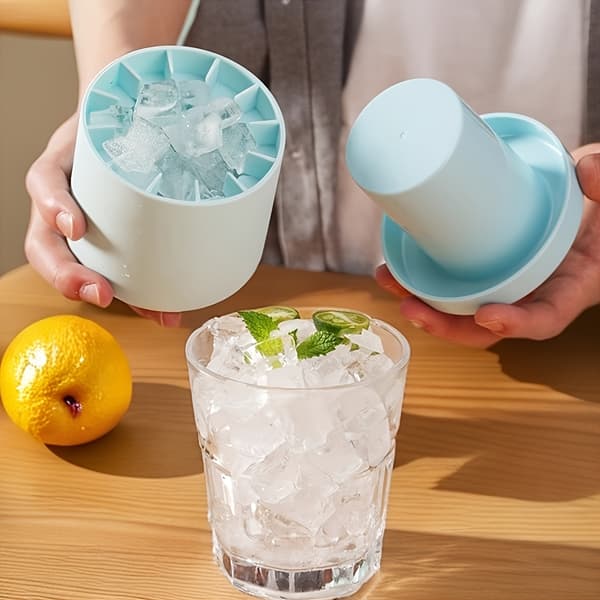 Familjestil Mini Isbox Bärbar Formbricka Snabbfrysande Koppar Whisky