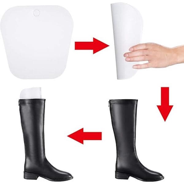 Boot Shapers - 6 Pieces - Maintain Boot Quality - 16 Inches: 40 Centimeters - White