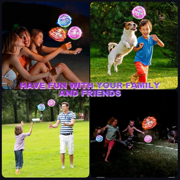 3-delt flyvende ball-lekesett - UFO smart sensor roterende ball