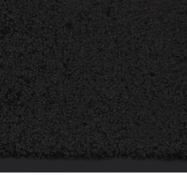vidaXL Dørmåtte sort 80x120 cm Svart black