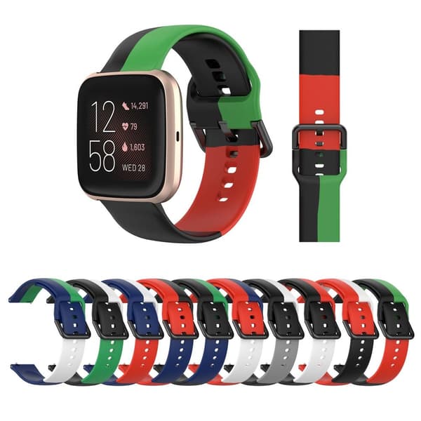 Silicone Watch Band Air Hole Watch Strap Lightweight Durable Sport Replacement Bracelet Compatible for Fitbit Versa2 Versa Lite