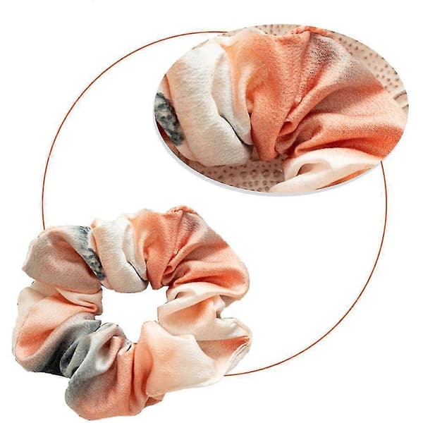 4 st hårband, håraccessoarer, hårrep, hästsvanshållare, elastiska hårband, ljusorange Light orange