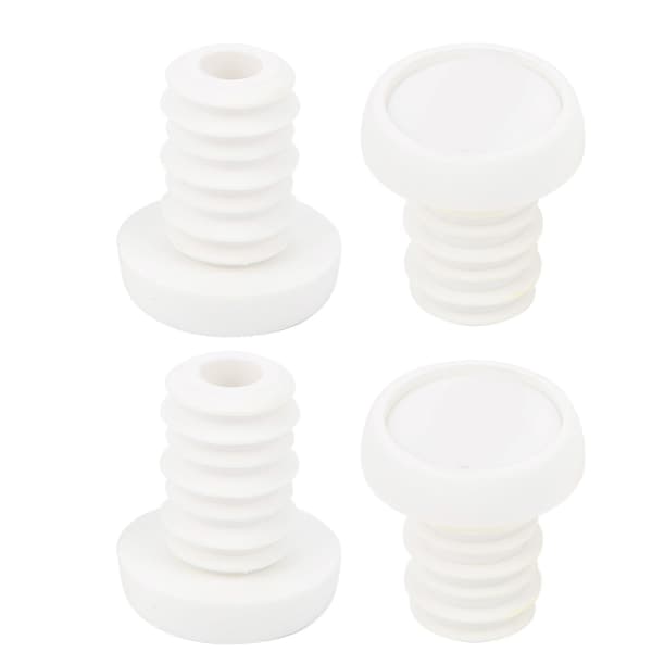 4pcs ZTTO Handlebar End Plugs Fixed Mountain Bike Handle Lock Ring Bicycle Accessories White