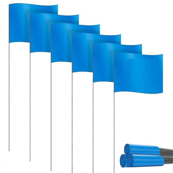 Lawn Marking Flags 30-pack, Small PVC Flags, Marking Flags Lawn Flags, Garden Flags