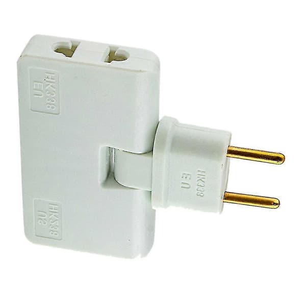 Rotatable EU Plug Adapter 3 in 1 Rotatable Socket Extender 180 Degree Extension Plug Mini Socket Adapter