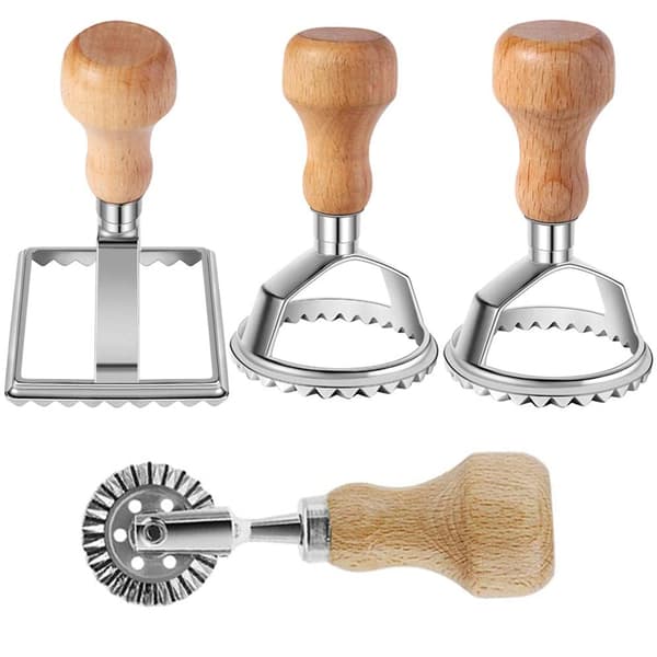 4-delt form for dumplingdeig + hvit eskeemballasje