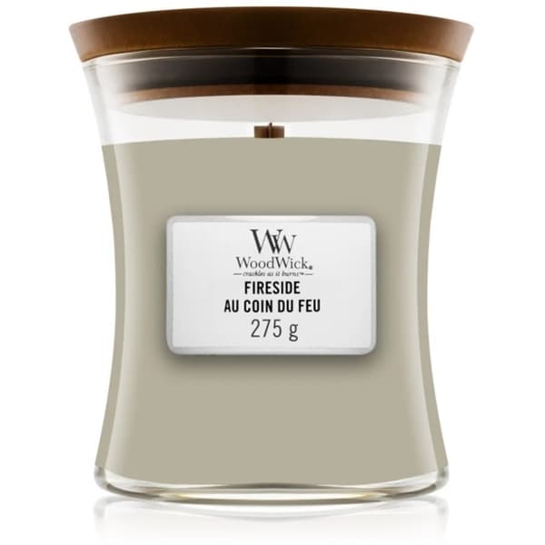 WoodWick Medium - Fireside Transparent Grå transparent